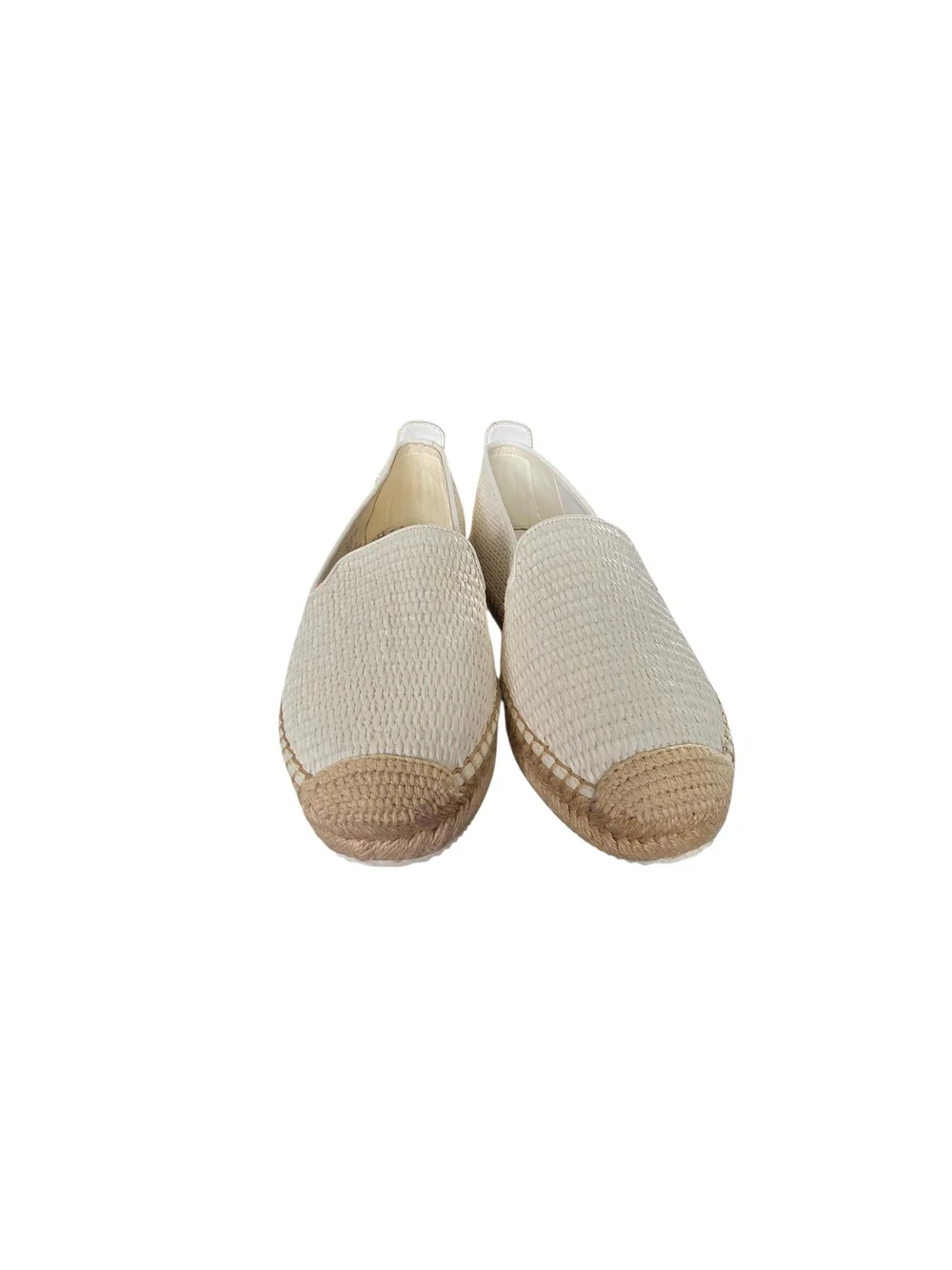 Dkny White Woven Slip-On Espadrilles